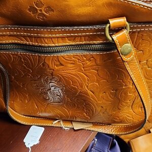 Patricia Nash Embossed leather shoulder bag